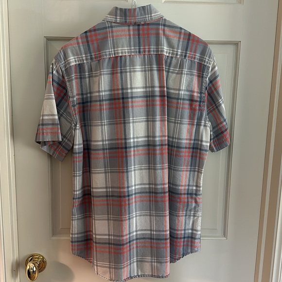 Two Swell Men’s Casual Button Down Shirt Sleeve Shirts - Madras and Gray, Sz M - Picture 4 of 7